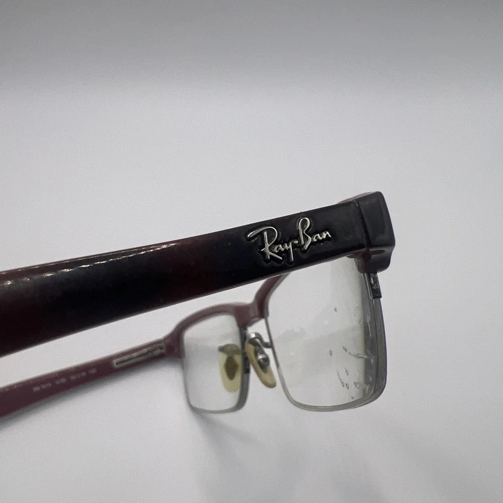 Ray Ban Eyeglasses Frames Only RB 7014 5156 52-18-140 Tortoise & Purple Half Rim